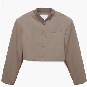 Mango Roy cropped bomber jacket size XL